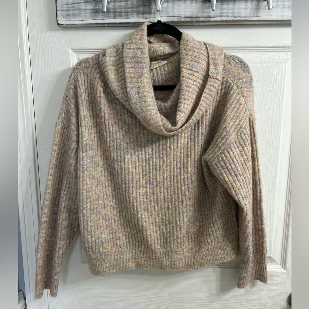 Rd style cotton candy turtle neck sweater